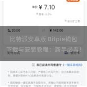 比特派安卓版 Bitpie钱包下载与安装教程：新手必看!